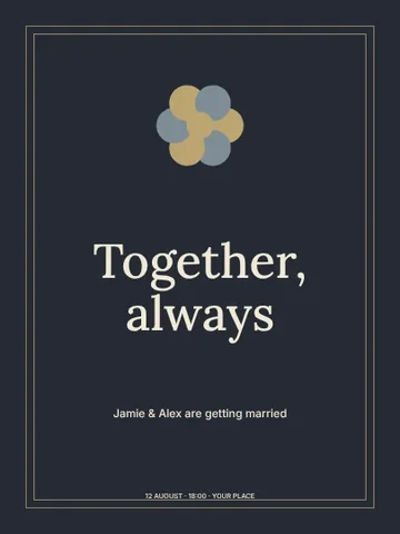 Together, always · Elegant invitation template