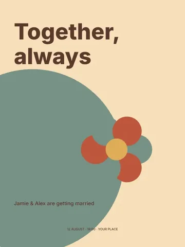 Together, always · Retro invitation template