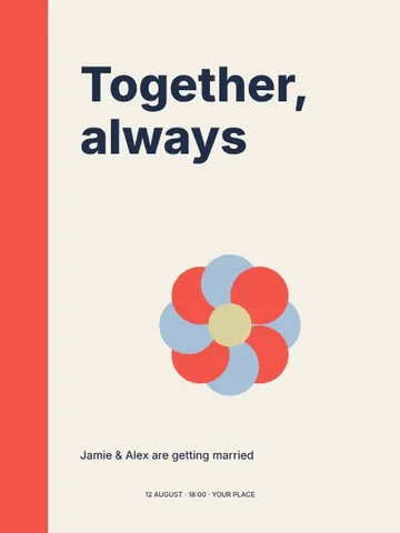 Together, always · Swiss invitation template