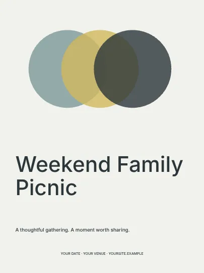 Weekend Family Picnic · Orbit invitation template