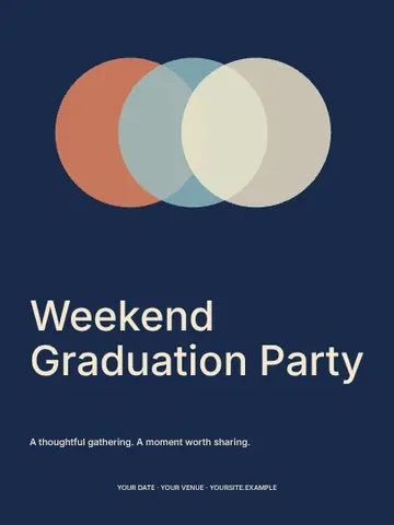 Weekend Graduation Party · Orbit invitation template