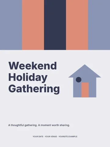 Weekend Holiday Gathering · Spectrum invitation template