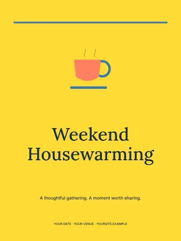 Weekend Housewarming · Classic invitation template