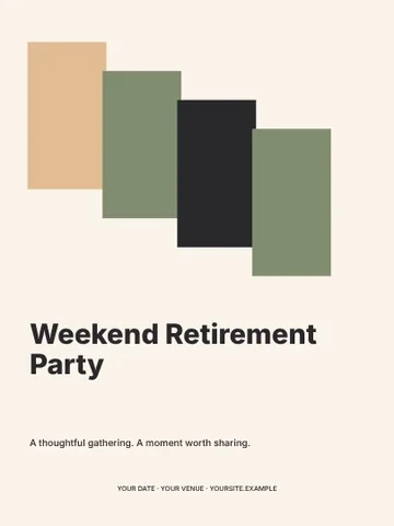 Weekend Retirement Party · Terrace invitation template