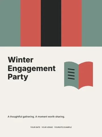Winter Engagement Party · Spectrum invitation template