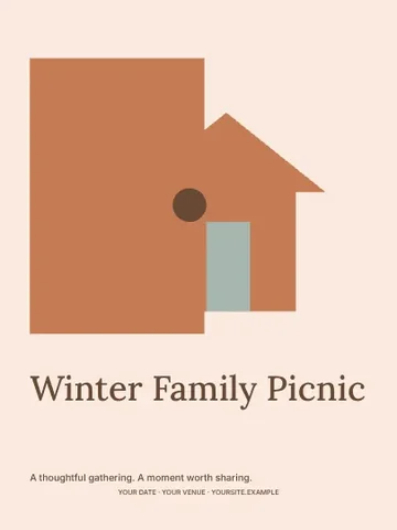 Winter Family Picnic · Studio invitation template