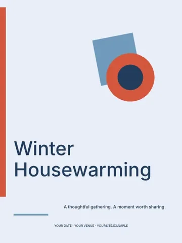Winter Housewarming · Signal invitation template