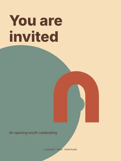 You are invited · Retro invitation template