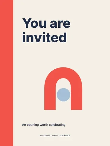 You are invited · Swiss invitation template