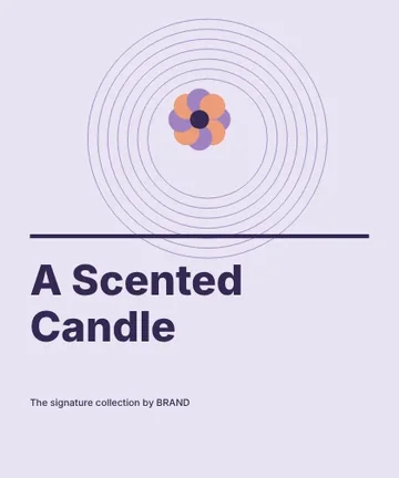 A Scented Candle · Contour 2 label template
