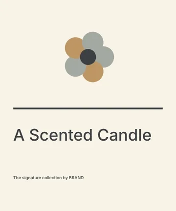 A Scented Candle · Linework 2 label template