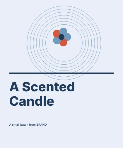A Scented Candle · Contour label template