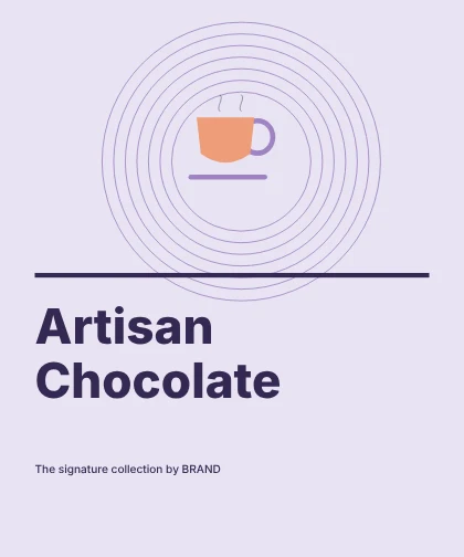 Artisan Chocolate · Contour label template