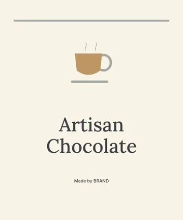 Artisan Chocolate · Classic label template