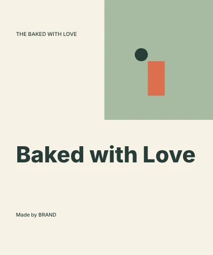 Baked with Love · Modern label template
