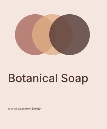 Botanical Soap · Orbit label template