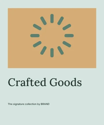 Crafted Goods · Gallery label template