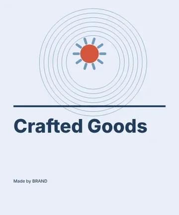 Crafted Goods · Contour label template