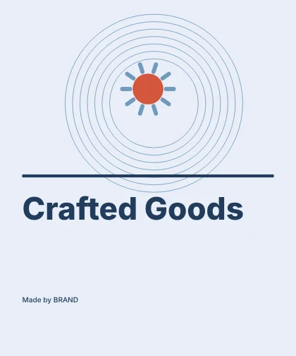 Crafted Goods · Contour label template