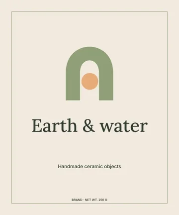 Earth & water · Editorial label template