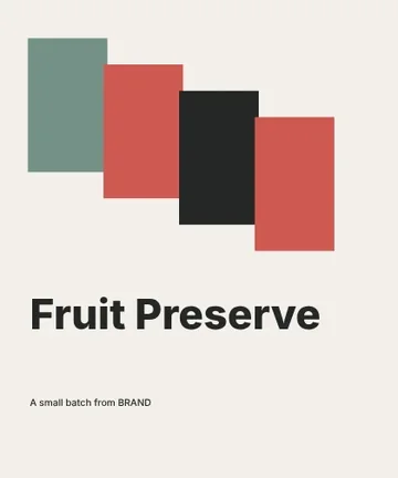 Fruit Preserve · Terrace label template