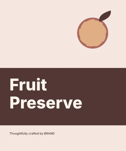 Fruit Preserve · Stencil label template