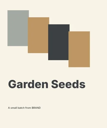 Garden Seeds · Terrace label template