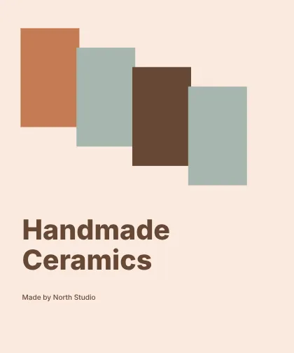 Handmade Ceramics · Terrace label template