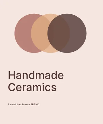 Handmade Ceramics · Orbit label template