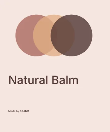 Natural Balm · Orbit label template
