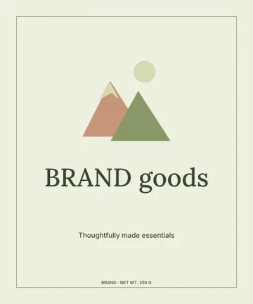 Clothing · Botanical label template