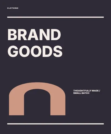 Clothing · Editorial label template