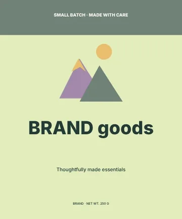 Clothing · Geometric label template