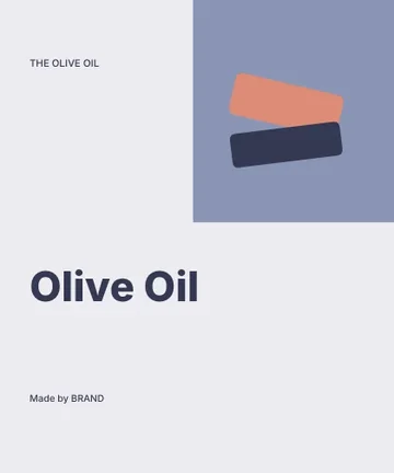 Olive Oil · Modern label template