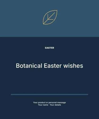 Botanical Easter wishes · Sidebar label template