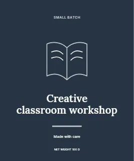 Creative classroom workshop · Artisan label label template