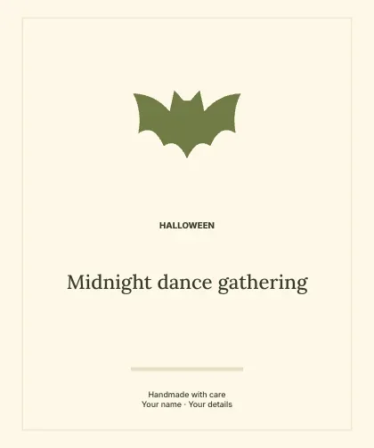 Midnight dance gathering · Editorial label template