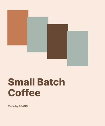 Small Batch Coffee · Terrace 2 label template