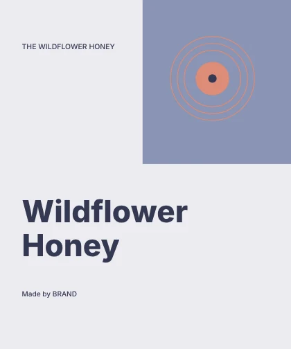 Wildflower Honey · Modern label template