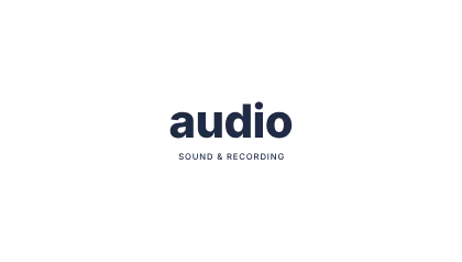 Sound studio · Type-led wordmark logo template