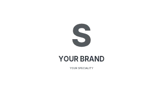 Handmade goods · Type-led wordmark logo template