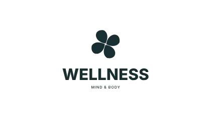 Wellbeing · Stacked symbol logo template