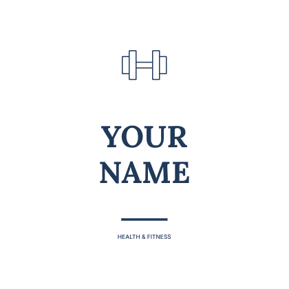 Beginner strength session · Open monogram logo template