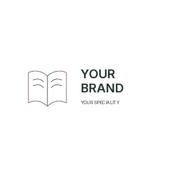 Independent book launch · Stacked mark logo template
