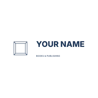 Independent book launch · Horizontal mark logo template