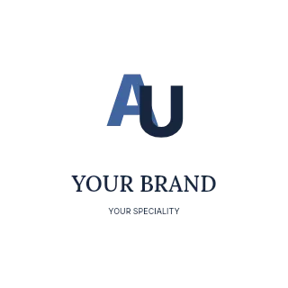 Product research presentation · Refined identity logo template