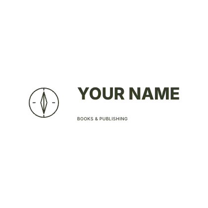 Quiet travel memoir · Horizontal mark logo template