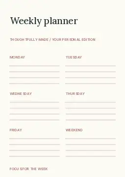 Meal Planning · Gallery 2 planner template
