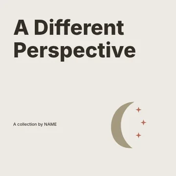 A Different Perspective · Typographic podcast cover template