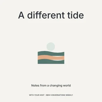 A different tide · Minimal podcast cover template